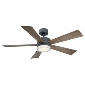 Modern Forms Fans Wynd Smart Outdoor DC Ceiling Fan with 19.5W CCT LED and Remote Control outdoor fans store with multiple collections