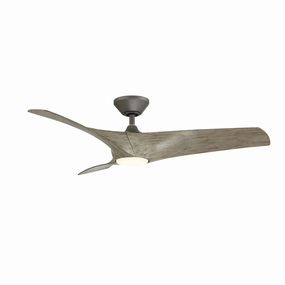 Modern Forms Fans Zephyr 52" Smart Outdoor DC Ceiling Fan with 19.5W Dimmable light and Remote Control outdoor fans store with multiple collections
