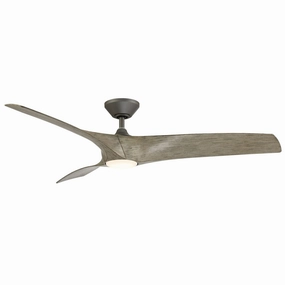 Modern Forms Fans Zephyr 62" Smart Outdoor DC Ceiling Fan with 19.5W LED Dimmable Light and Remote Control outdoor fans store with multiple collections