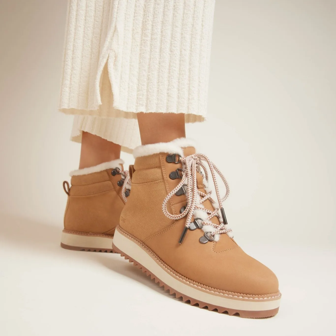 Mojave Faux Fur Lined Nubuck and Suede Boot