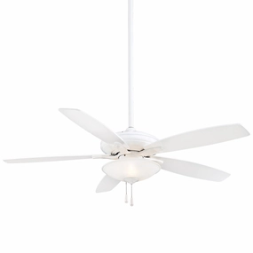 Mojo 52"Ceiling Fan White adjustable fans for targeted cooling