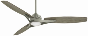 Molino Led 65" Ceiling Fan Burnished Nickel weatherproof fans for outdoor environments