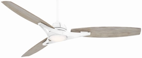 Molino Led 65"Ceiling Fan Flat White weatherproof fans for outdoor environments