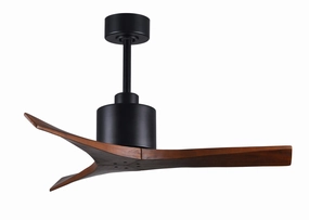 Mollywood 42"Ceiling Fan Matte Black quiet small fans for desk or nightstand