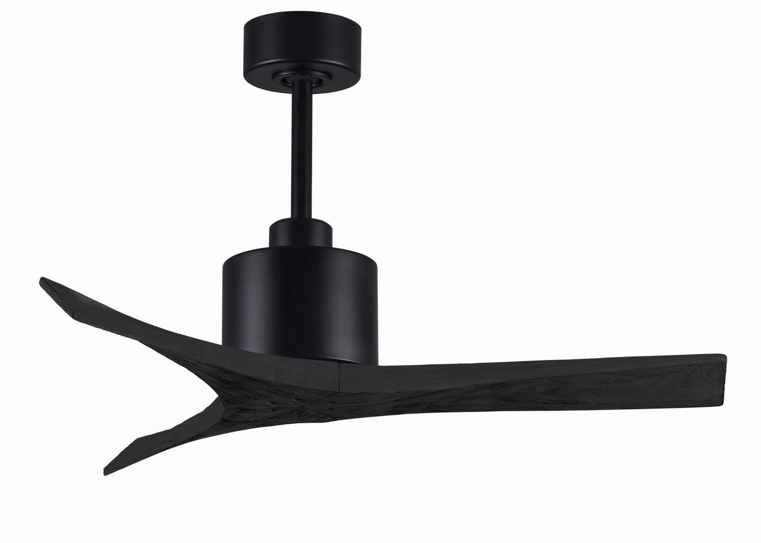 Mollywood 42"Ceiling Fan Matte Black home fans with built-in timer settings