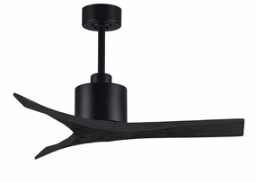 Mollywood 42"Ceiling Fan Matte Black home fans with built-in timer settings