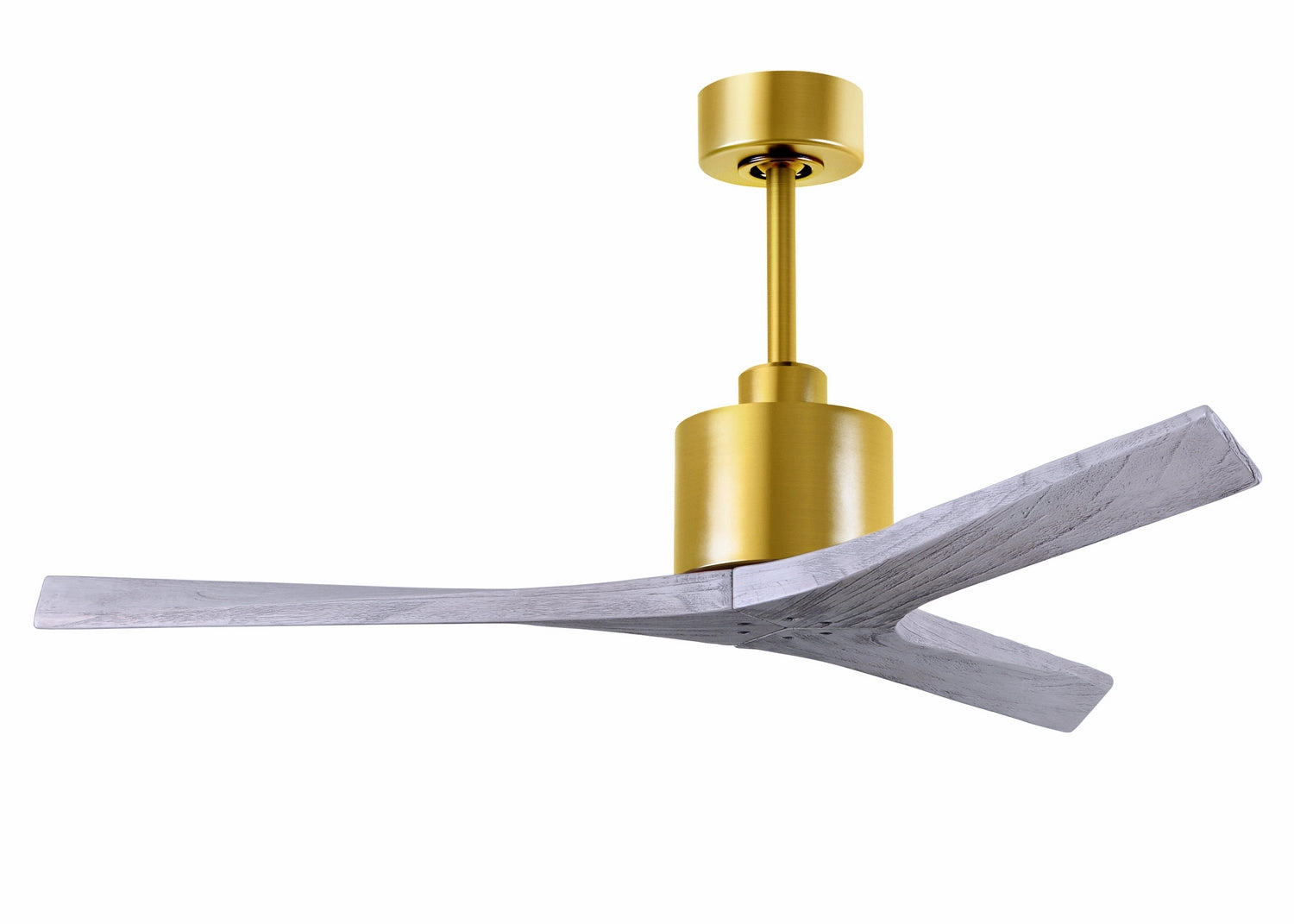 Mollywood 52"Ceiling Fan Brushed Brass lightweight fans for moving around easily