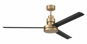 Mondo 54 54"Ceiling Fan Satin Brass multi-speed fans with easy controls
