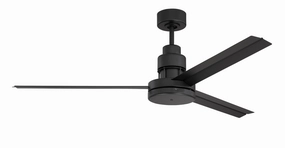 Mondo 54" Indoor/Outdoor 54"Ceiling Fan Flat Black cool breeze fans for quiet operation
