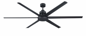 Mondo 72" Indoor/Outdoor 72"Ceiling Fan Flat Black versatile medium fans for any space