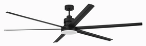 Mondo 80 Indoor/Outdoor 80"Ceiling Fan Brushed Polished Nickel large electric fans for spacious rooms