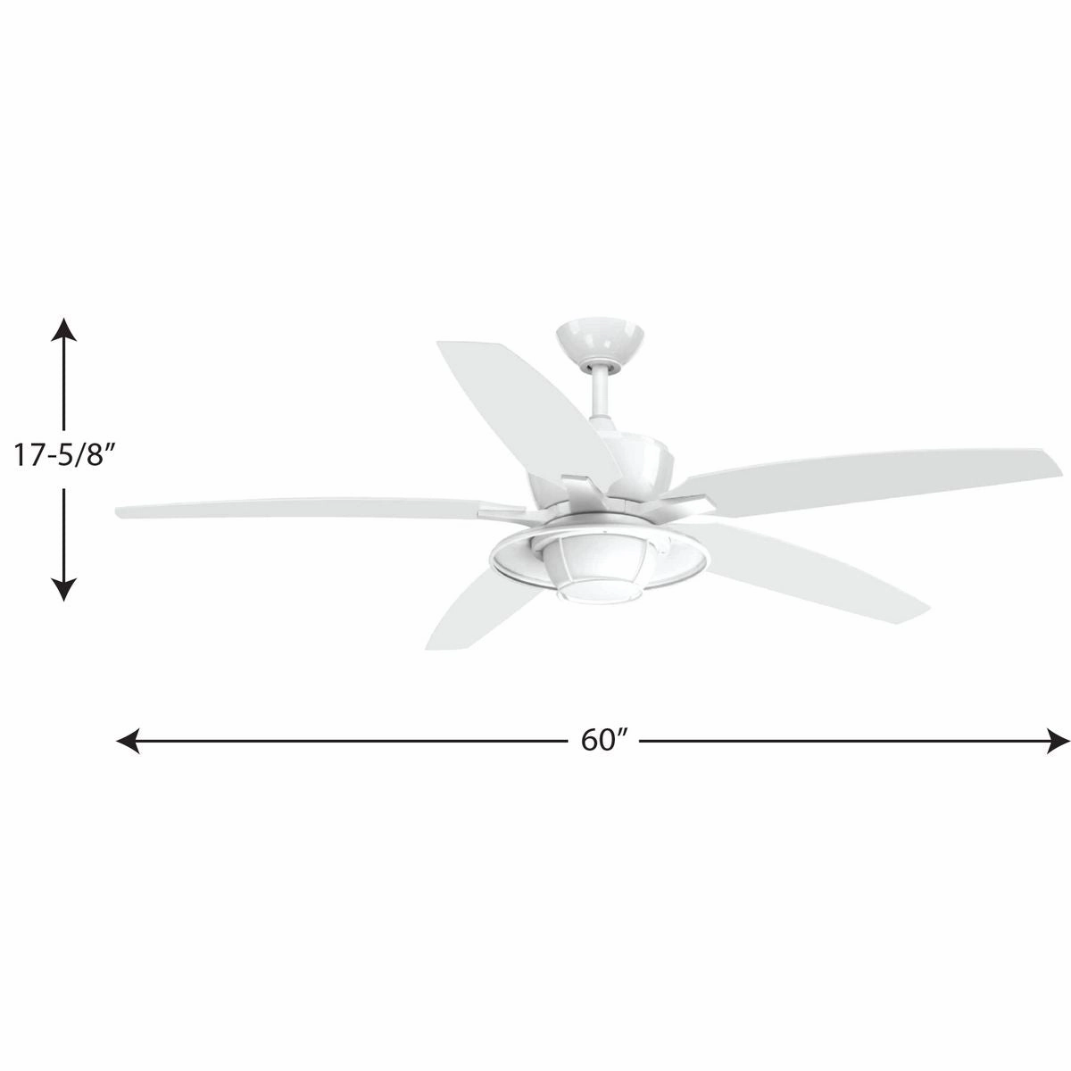 Montague 60" Ceiling Fan White