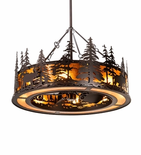 Moose At Dusk Eight Light Chandel-Air reliable fans for apartment and office