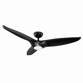 Morpheus Iii 60"Ceiling Fan Gloss Black weatherproof fans for outdoor environments