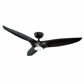 Morpheus Iii 60"Ceiling Fan Gloss Black weatherproof fans for outdoor environments