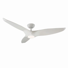 Morpheus Iii 60"Ceiling Fan Gloss White weatherproof fans for outdoor environments