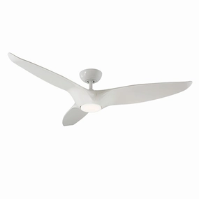 Morpheus Iii 60"Ceiling Fan Gloss White modern electric fans for minimalist decor
