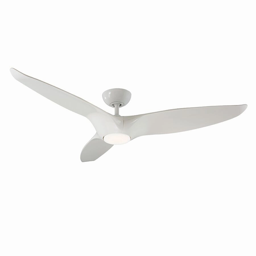 Morpheus Iii 60"Ceiling Fan Gloss White energy-efficient medium fans with remote