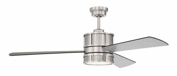 Morrison 52"Ceiling Fan Brushed Polished Nickel