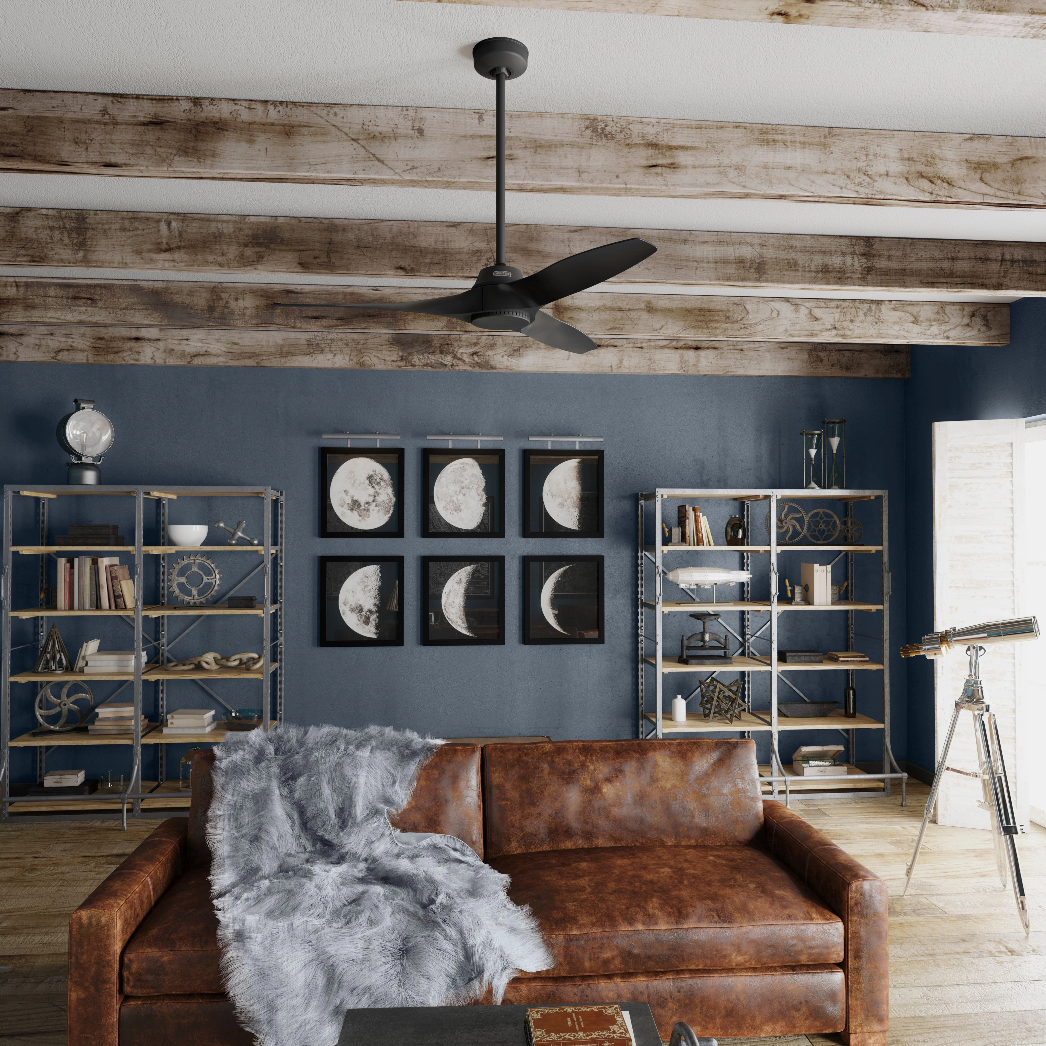 Mosley 52"Ceiling Fan Matte Black