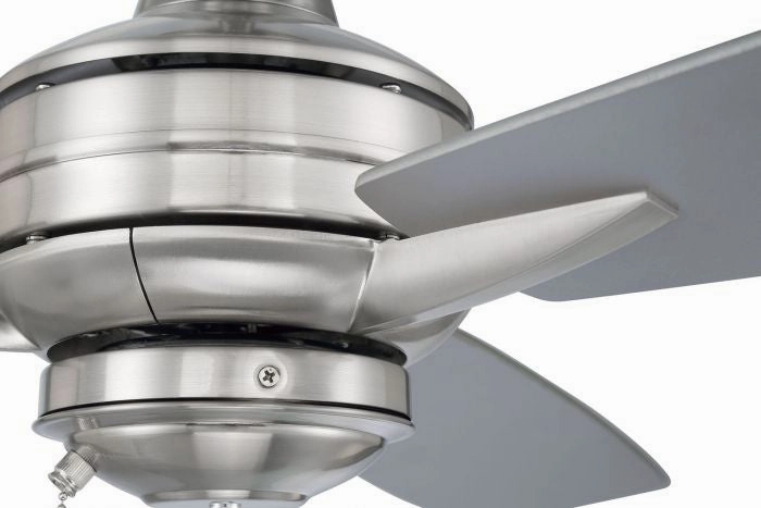 Moto 52" Ceiling Fan in Brushed Polished Nickel