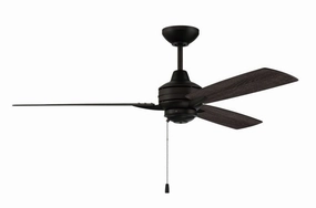Moto Indoor/Outdoor 52" Ceiling Fan in Flat Black outdoor fans store with multiple collections