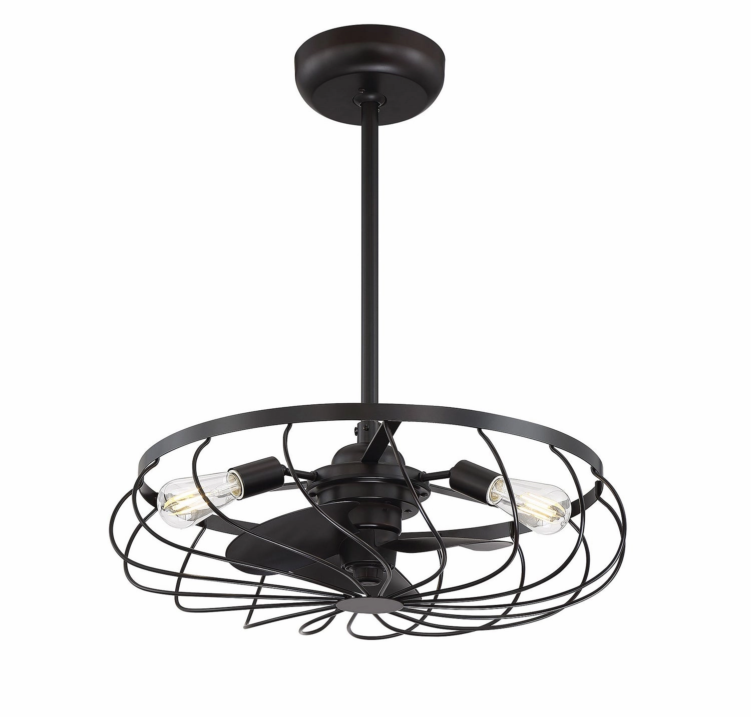 Moutd Three Light Fan D'lier Oil Rubbed Bronze