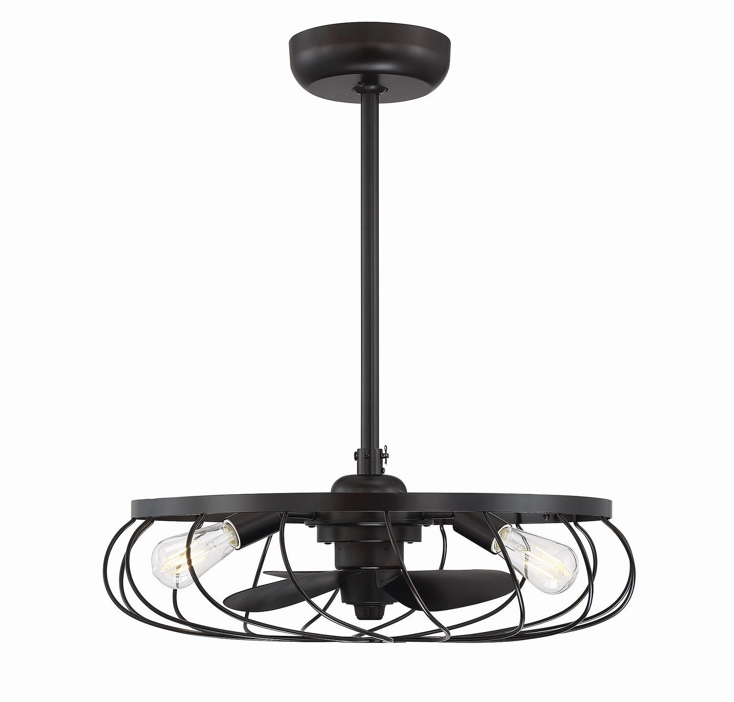 Moutd Three Light Fan D'lier Oil Rubbed Bronze