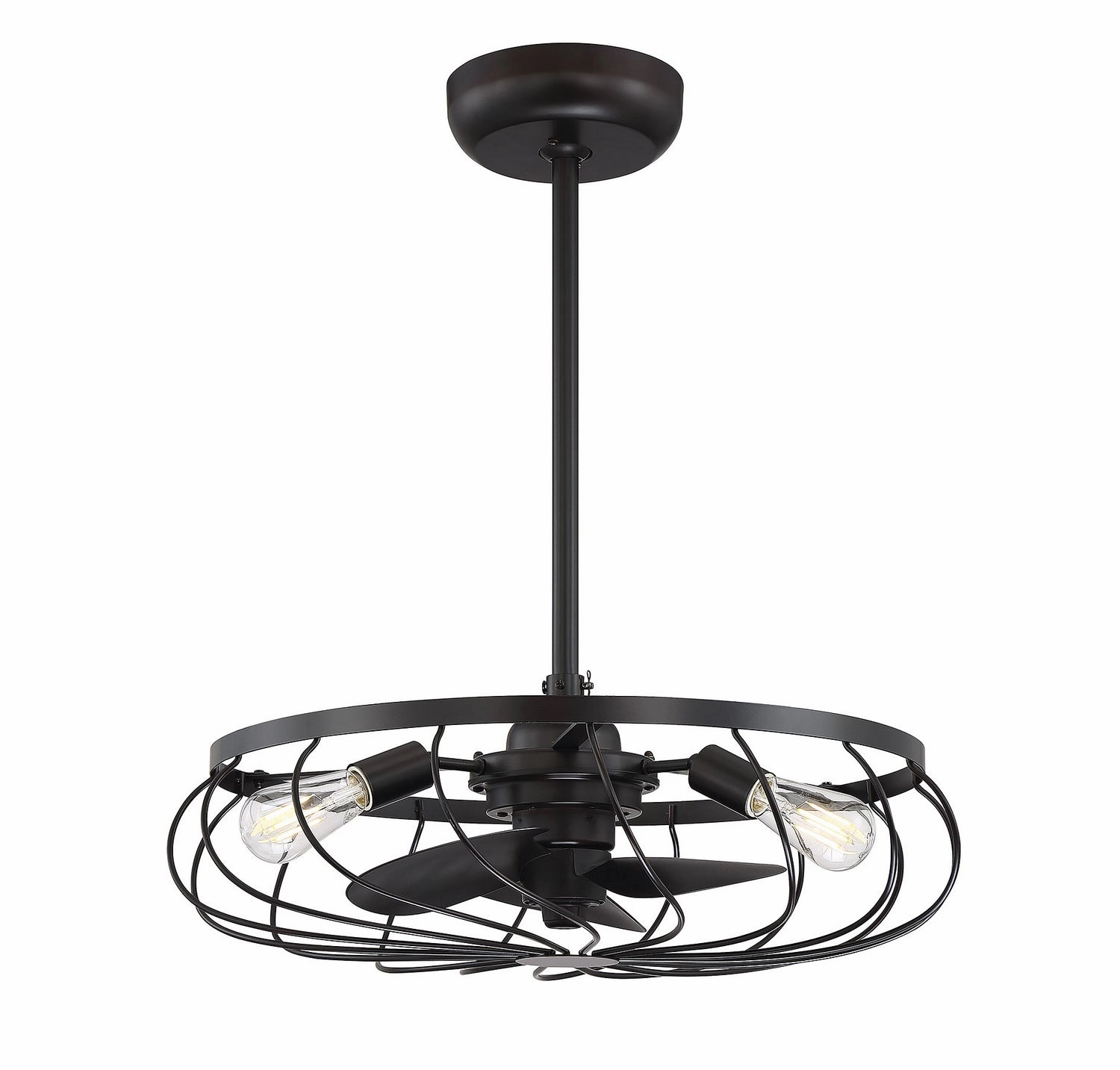 Moutd Three Light Fan D'lier Oil Rubbed Bronze energy-efficient fans for everyday cooling