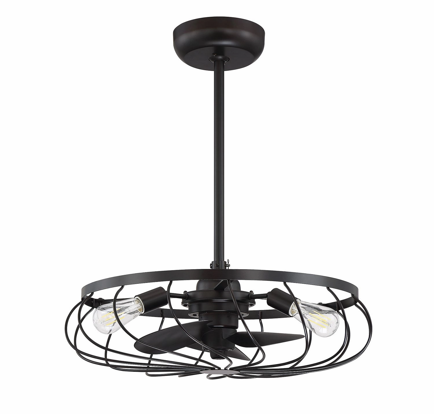 Moutd Three Light Fan D'lier Oil Rubbed Bronze