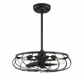 Moutd Three Light Fan D'lier Oil Rubbed Bronze energy-efficient fans for everyday cooling
