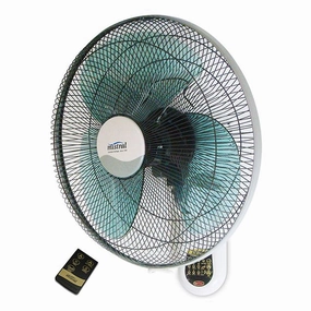 MWF1608R 16" WALL FAN WITH REMOTE wall mounted electric fans for compact spaces