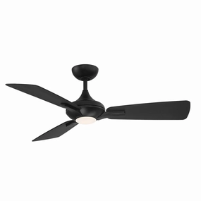 Mykonos 52"Ceiling Fan Matte Black affordable medium fans for summer