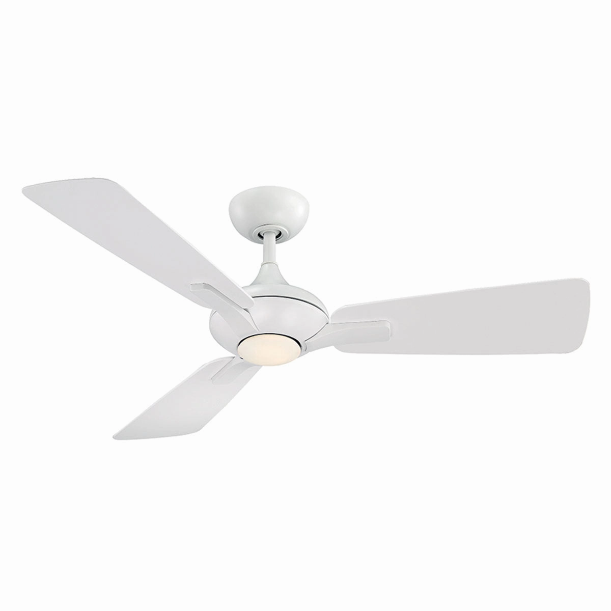 Mykonos 52"Ceiling Fan Matte White weatherproof fans for outdoor environments