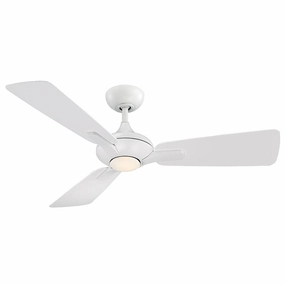Mykonos 52"Ceiling Fan Matte White mini handheld fan for personal travel use