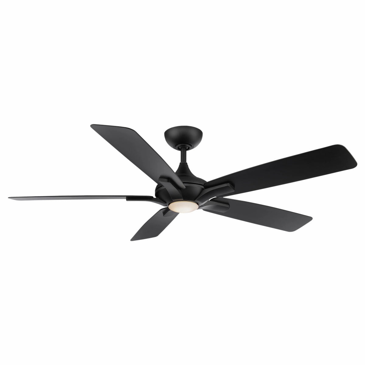 Mykonos 5 60"Ceiling Fan Matte Black weatherproof fans for outdoor environments