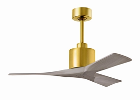Nan 42"Ceiling Fan Brushed Brass small electric fans for personal cooling