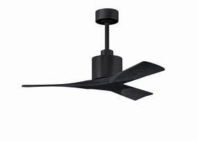 Nan 42"Ceiling Fan Matte Black compact electric fans for small spaces