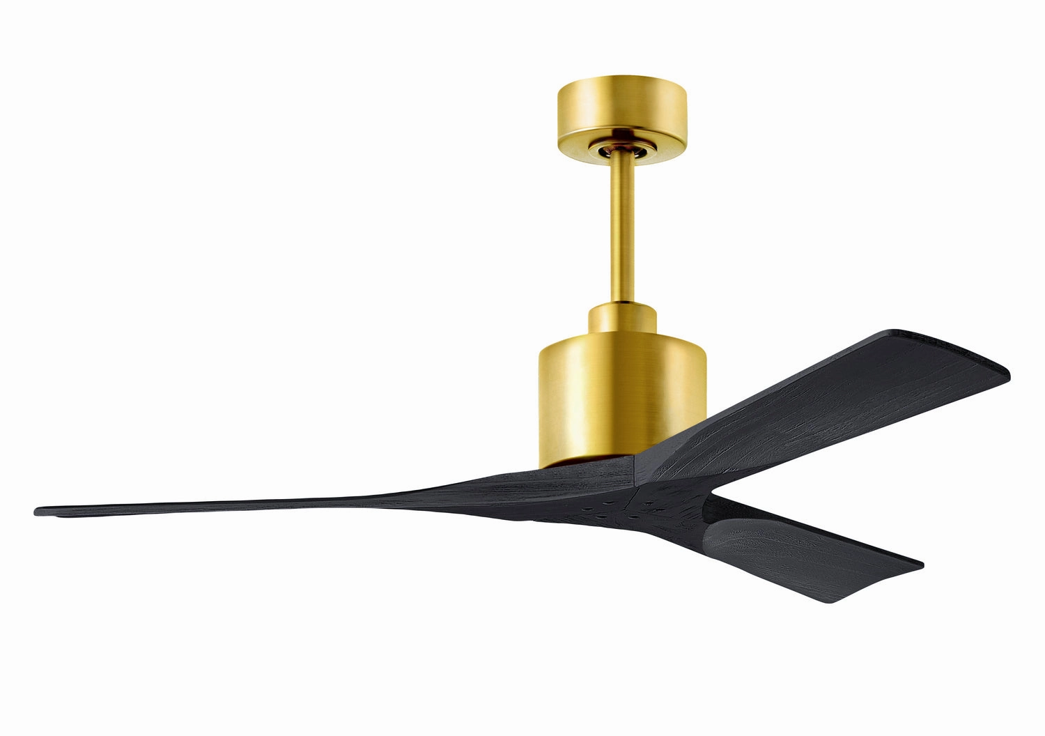Nan 52"Ceiling Fan Brushed Brass whisper-quiet fans for bedrooms and offices
