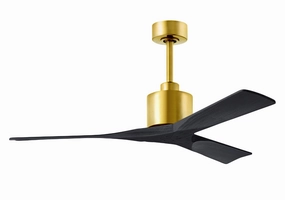 Nan 52"Ceiling Fan Brushed Brass whisper-quiet fans for bedrooms and offices