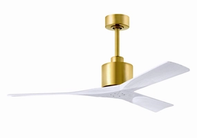 Nan 52"Ceiling Fan Brushed Brass energy-efficient medium fans with remote
