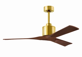 Nan 52"Ceiling Fan Brushed Brass oscillating medium fans with strong airflow