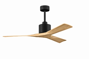 Nan 52"Ceiling Fan Matte Black reliable fans for apartment and office