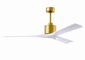 Nan 60"Ceiling Fan Brushed Brass compact medium fans for desks and counters
