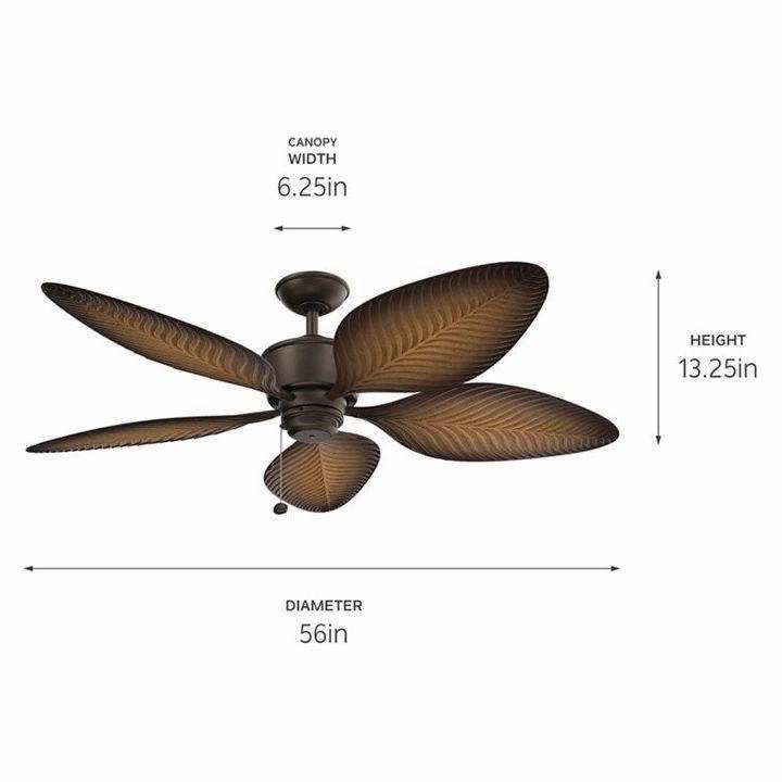 Nani 56" 5-Blade Weather  Outdoor Ceiling Fan