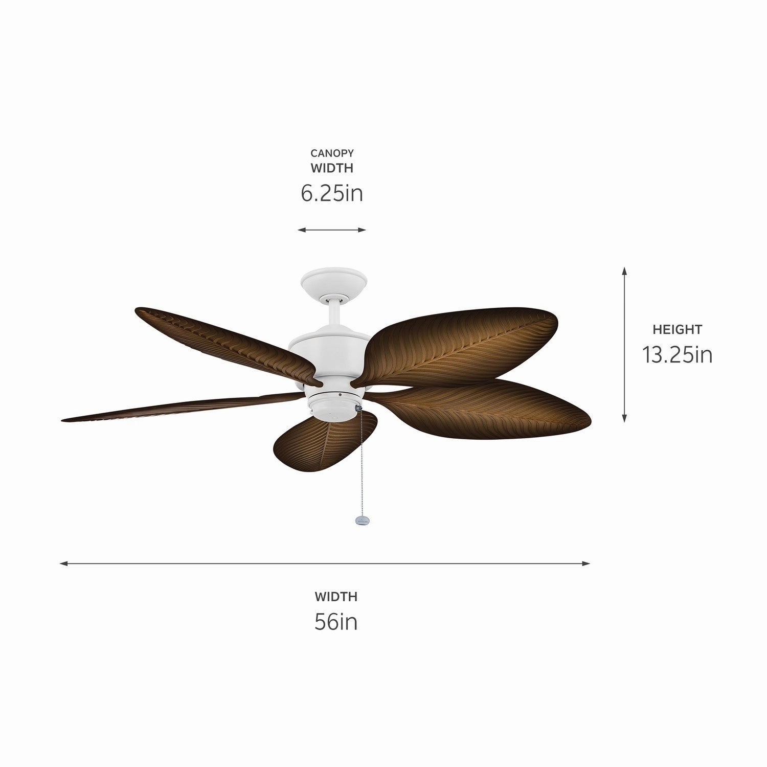 Nani 56"Ceiling Fan Matte White