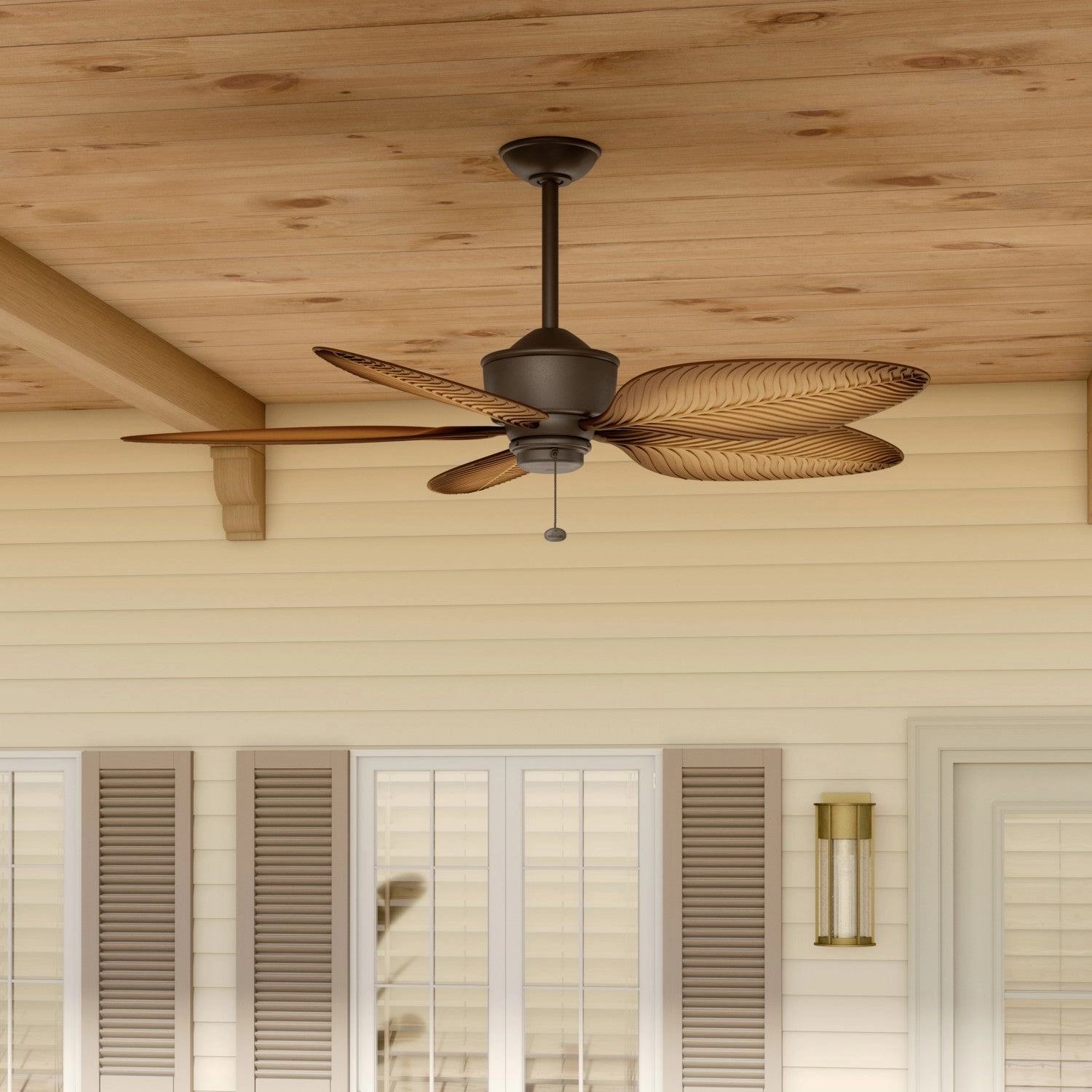 Nani 56"Ceiling Fan Satin Natural Bronze