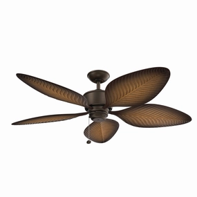Nani 56"Ceiling Fan Satin Natural Bronze outdoor exterior fans for patio cooling