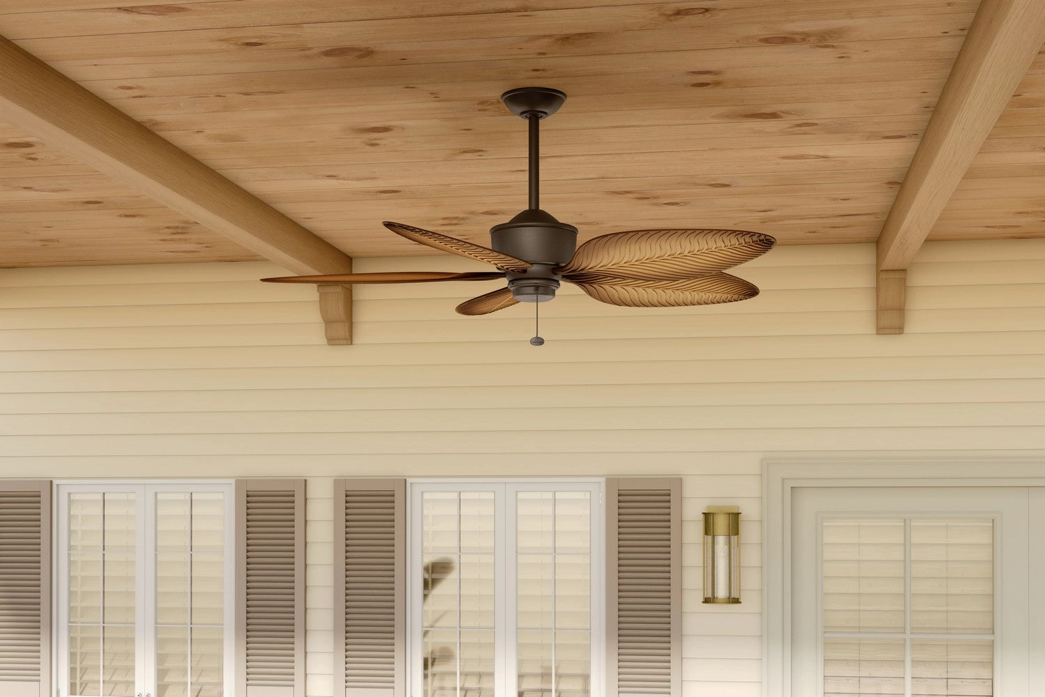 Nani 56"Ceiling Fan Satin Natural Bronze