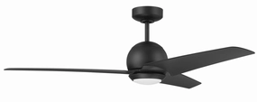 Nate 52"Ceiling Fan Flat Black medium electric fans for multi-room use